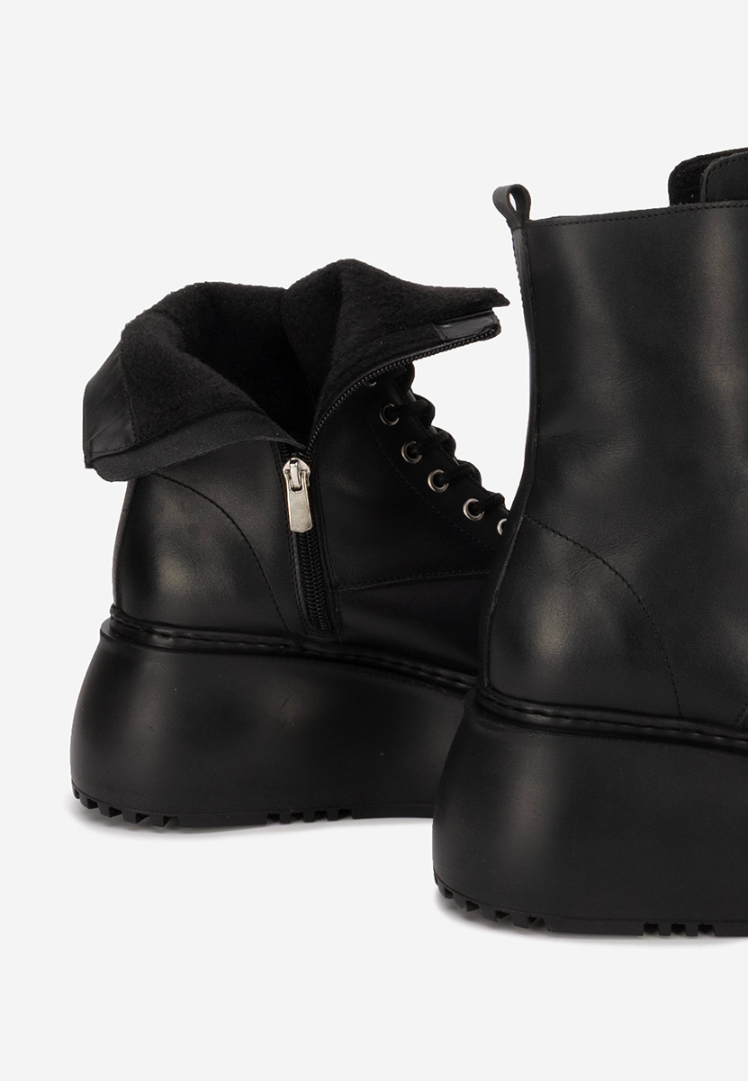 Stivaletti con plateau Luisena nero