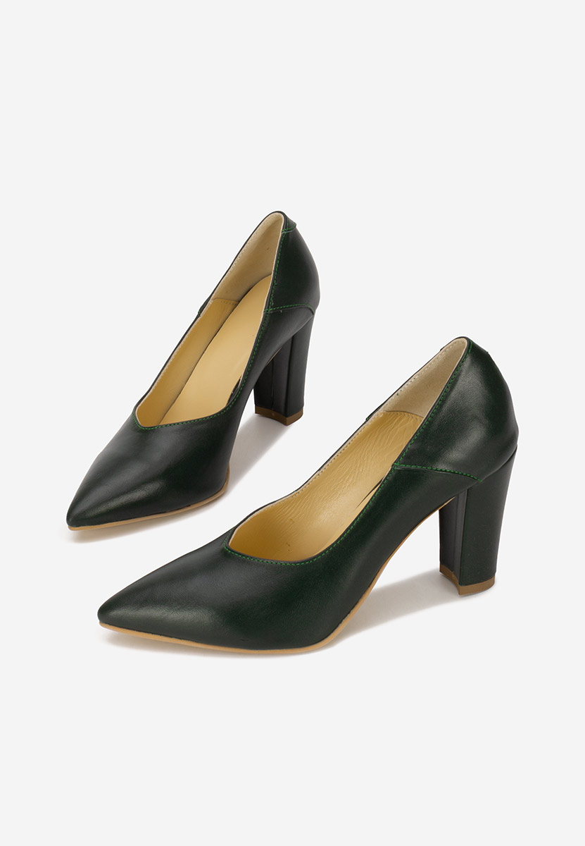 Décolleté tacco largo Verdi Catania