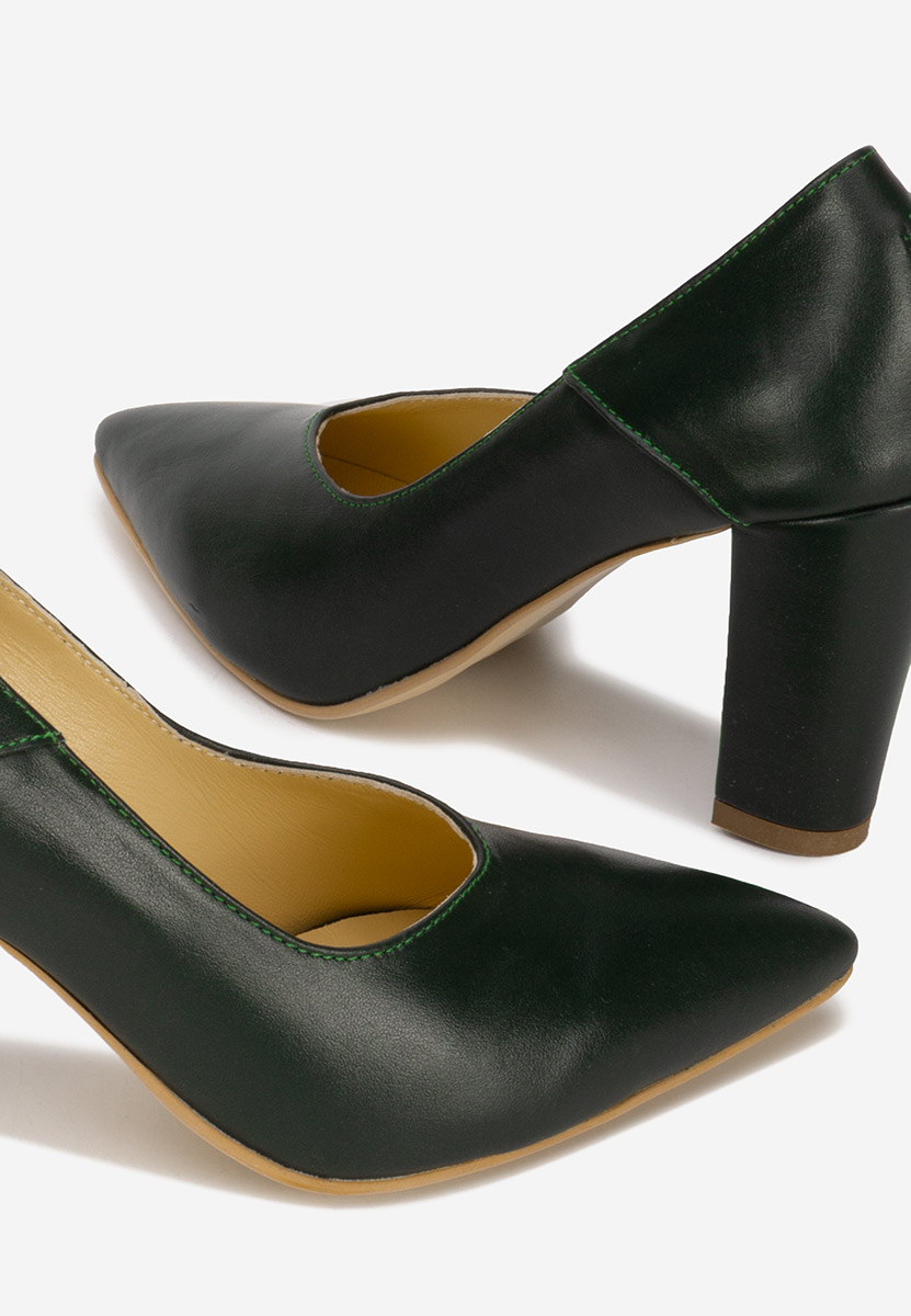 Décolleté tacco largo Verdi Catania