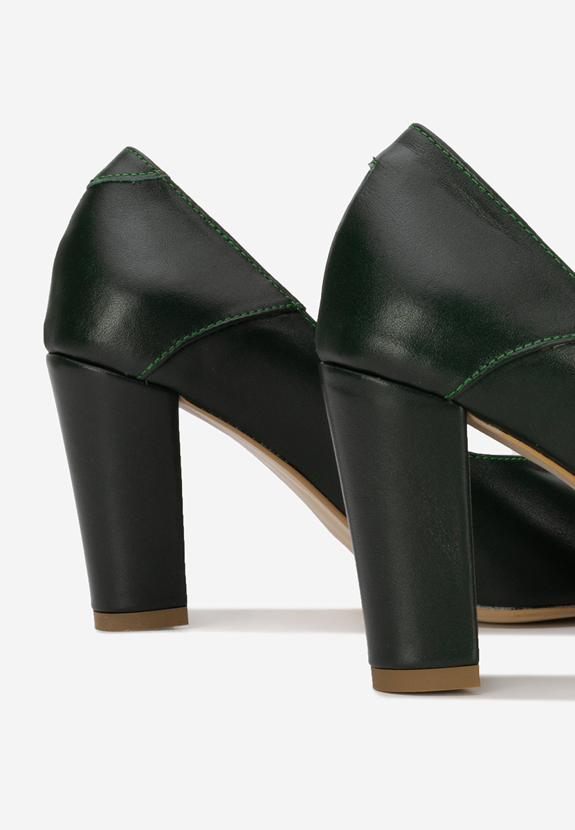 Décolleté tacco largo Verdi Catania