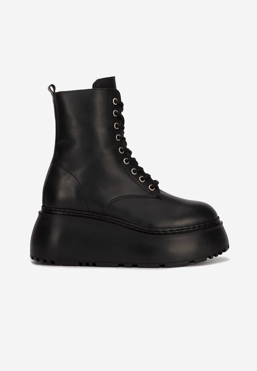 Stivaletti con plateau Luisena nero