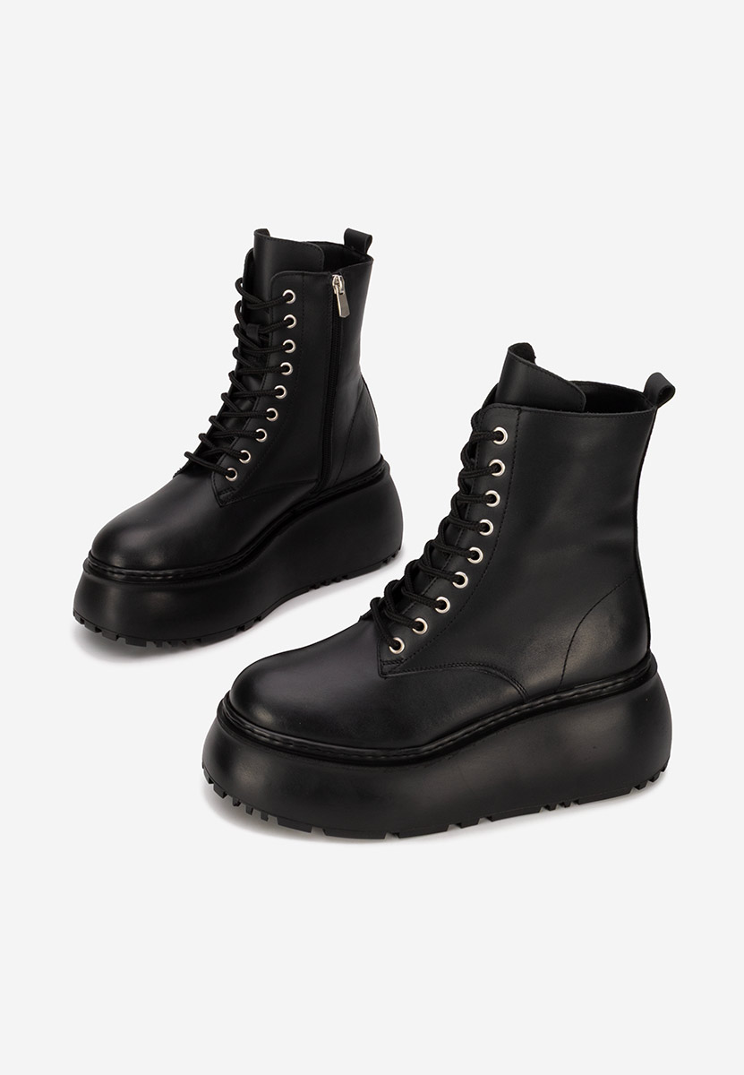 Stivaletti con plateau Luisena nero