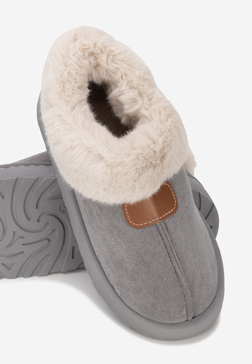 Stivaletti con plateau Elarva grigio