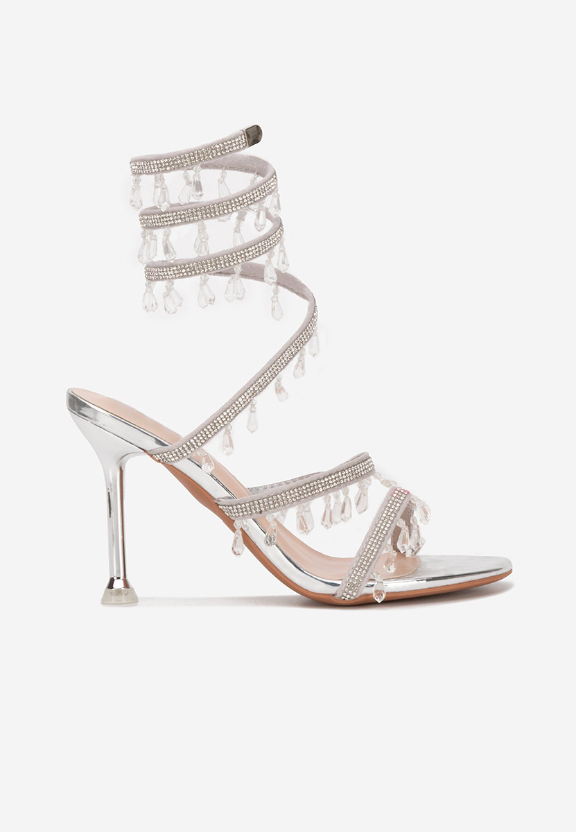 Sandali con tacco a spillo Calisa Argento