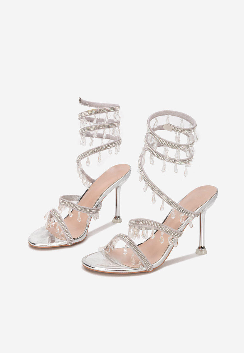 Sandali con tacco a spillo Calisa Argento