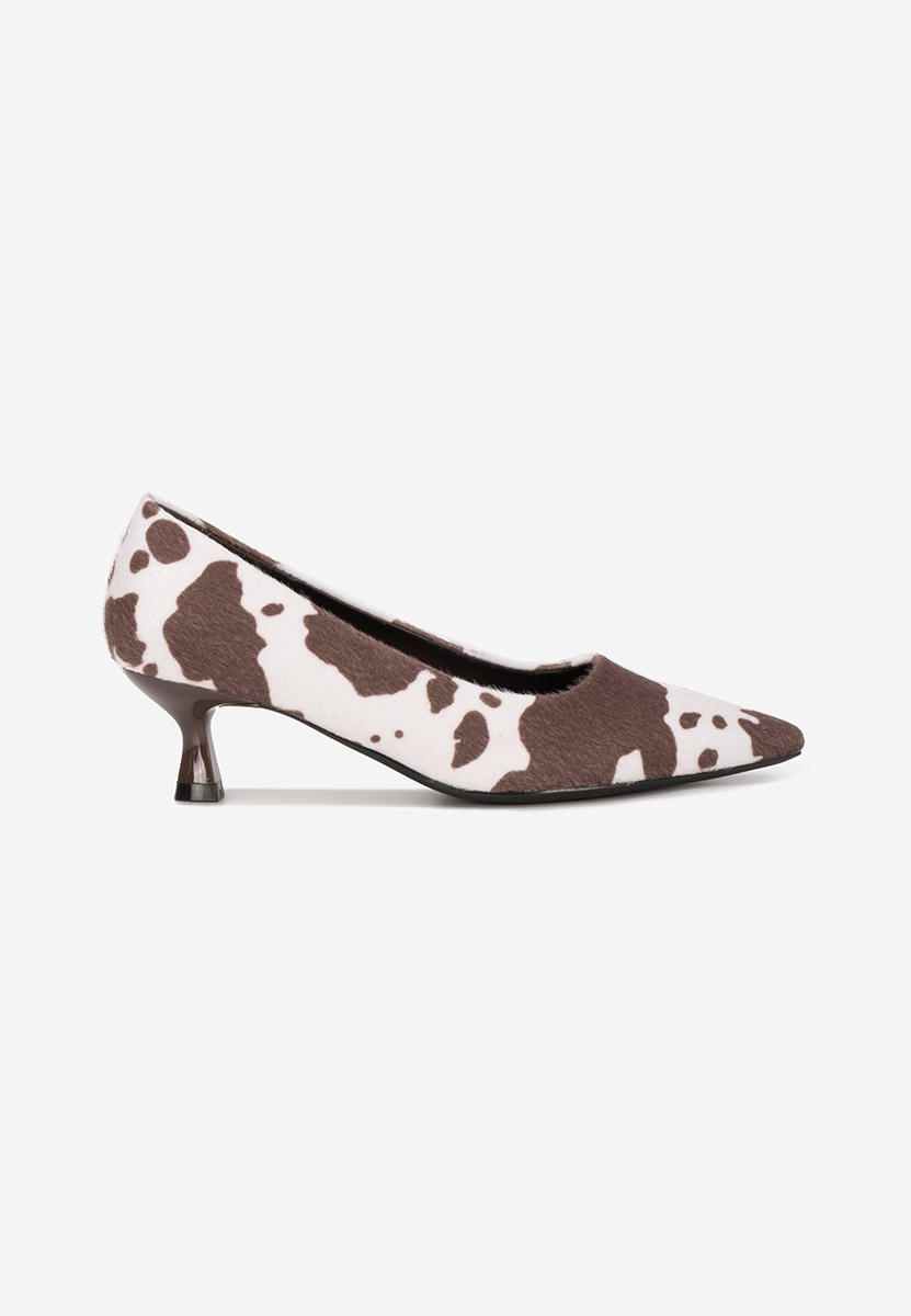 Décolleté tacco basso Glimera animal print