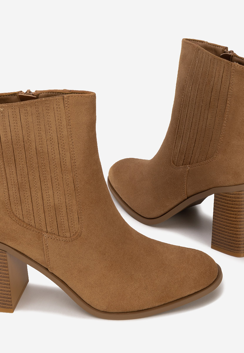 Tronchetti con tacco largo Elowyn camel