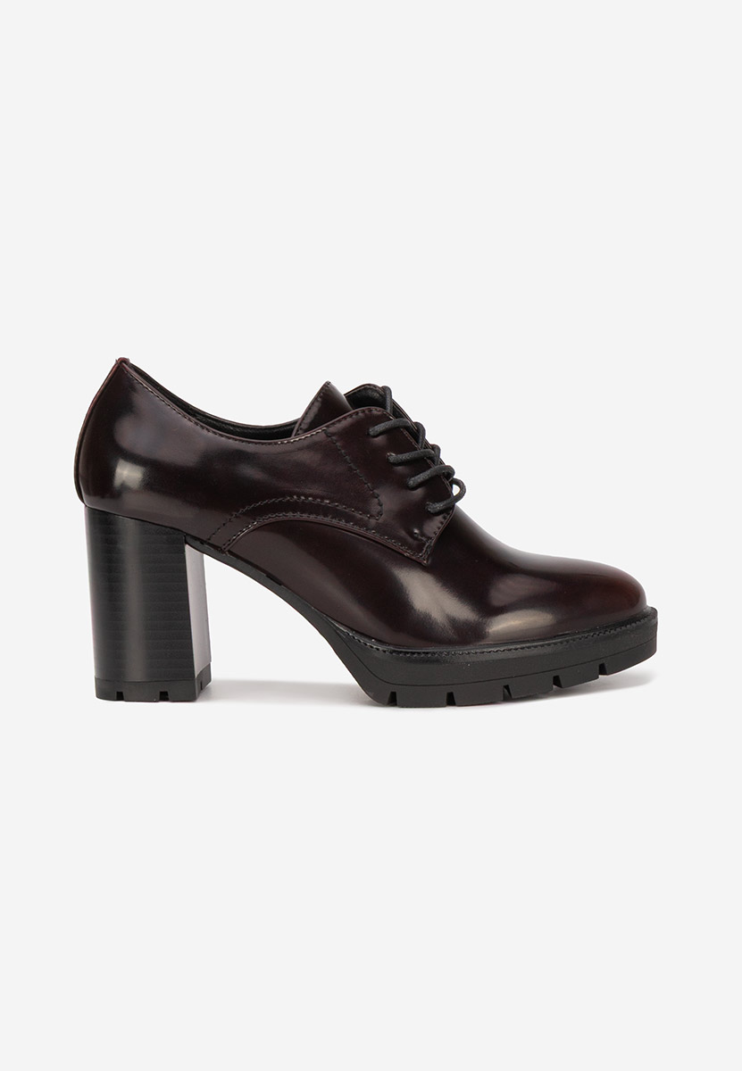 Scarpe basse in vernice Pluvina granata