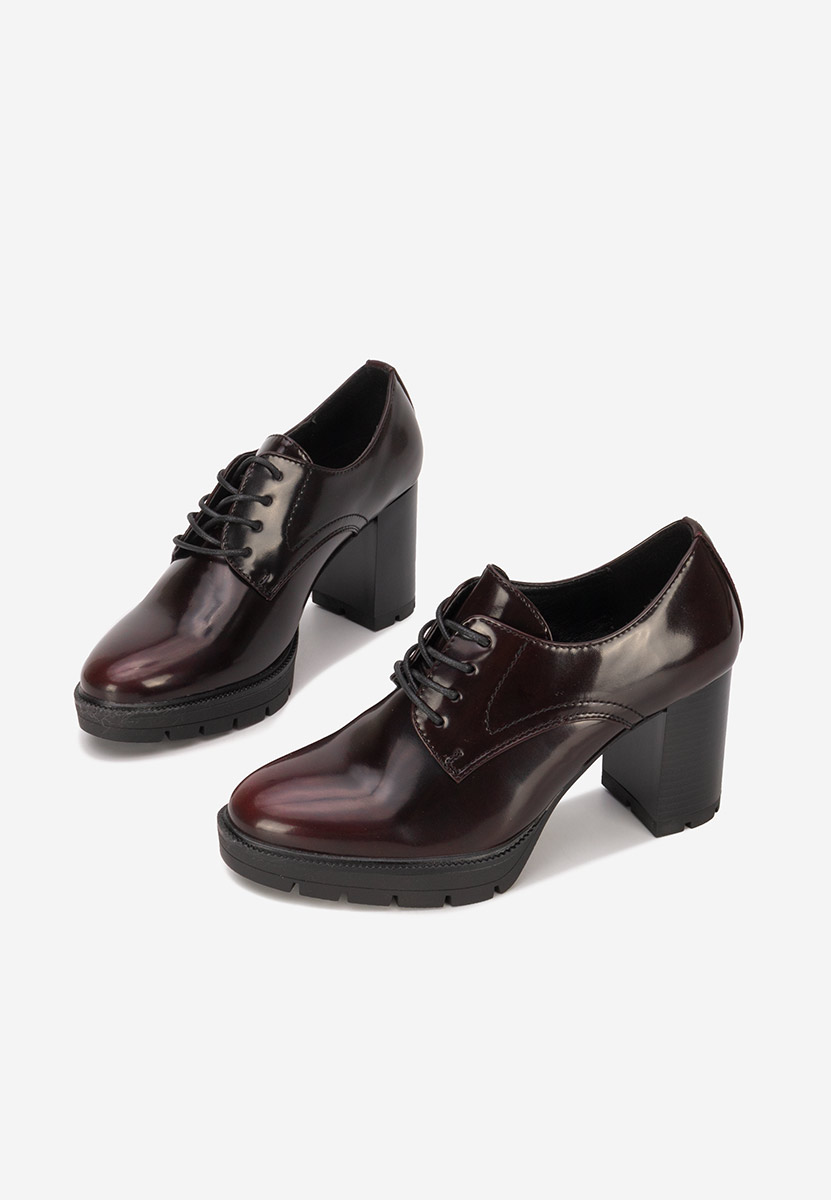 Scarpe basse in vernice Pluvina granata