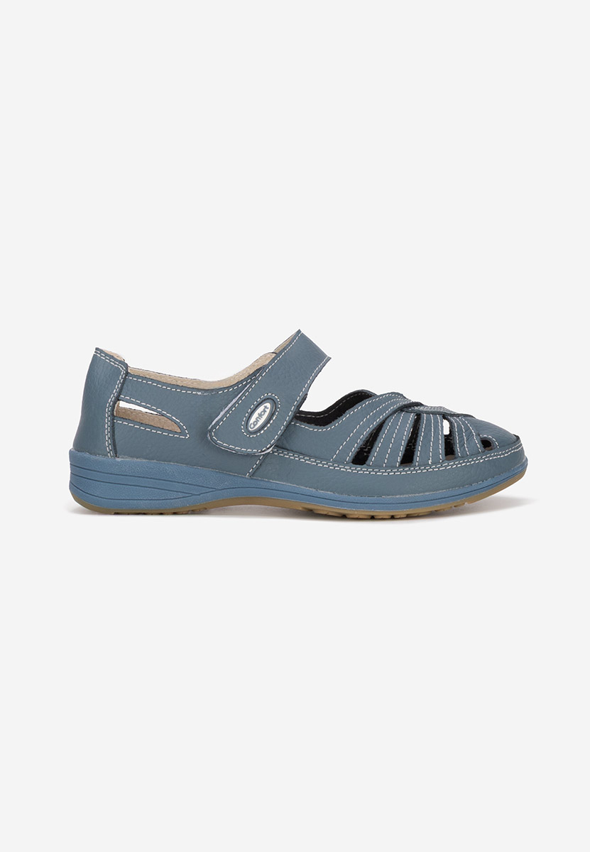 Ballerine pelle Parina blu
