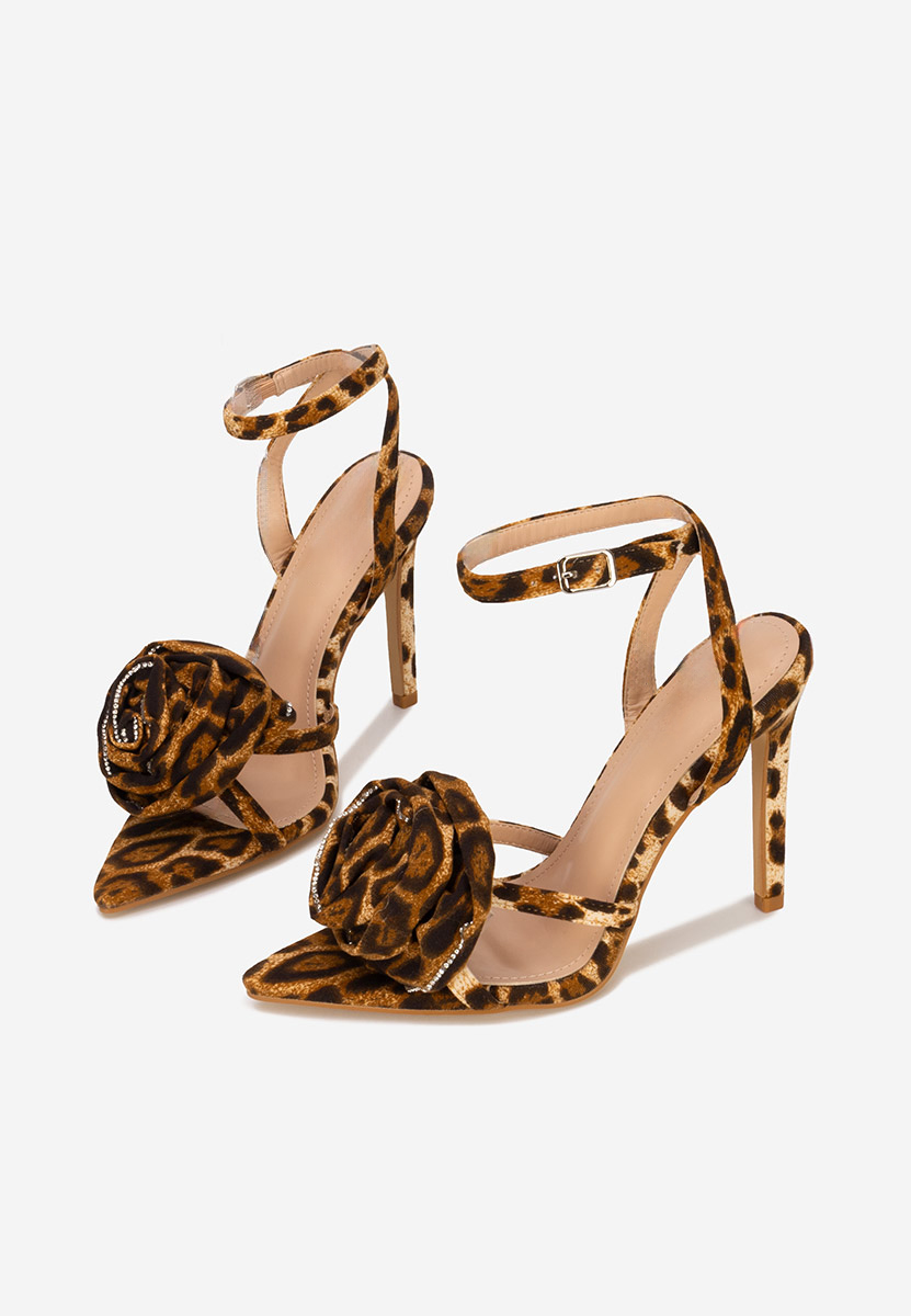 Sandali con tacco a spillo Meliysha leopardi