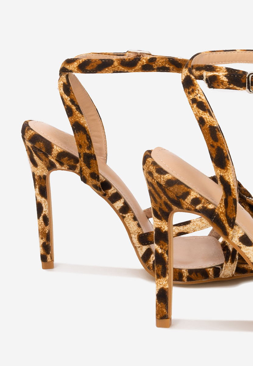 Sandali con tacco a spillo Meliysha leopardi