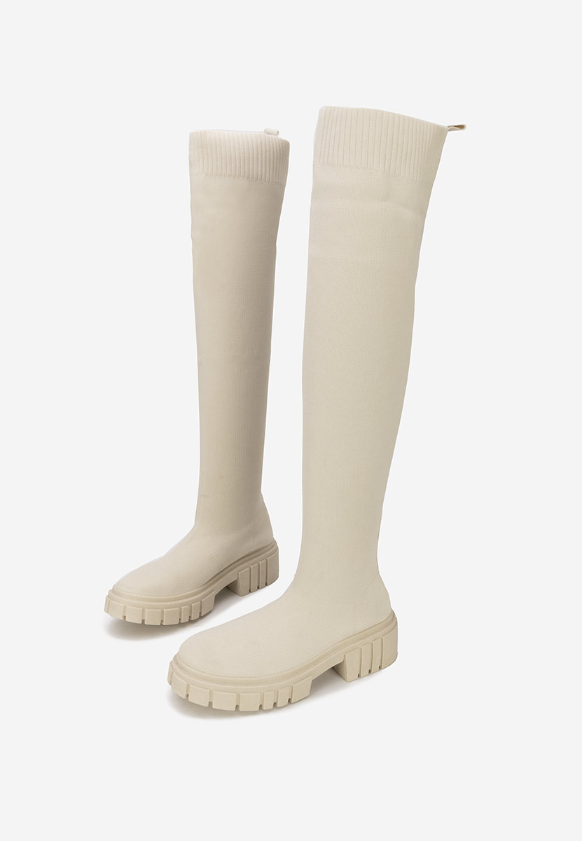 Stivali alti donna Raena Beige