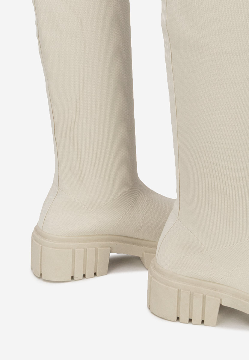 Stivali alti donna Raena Beige