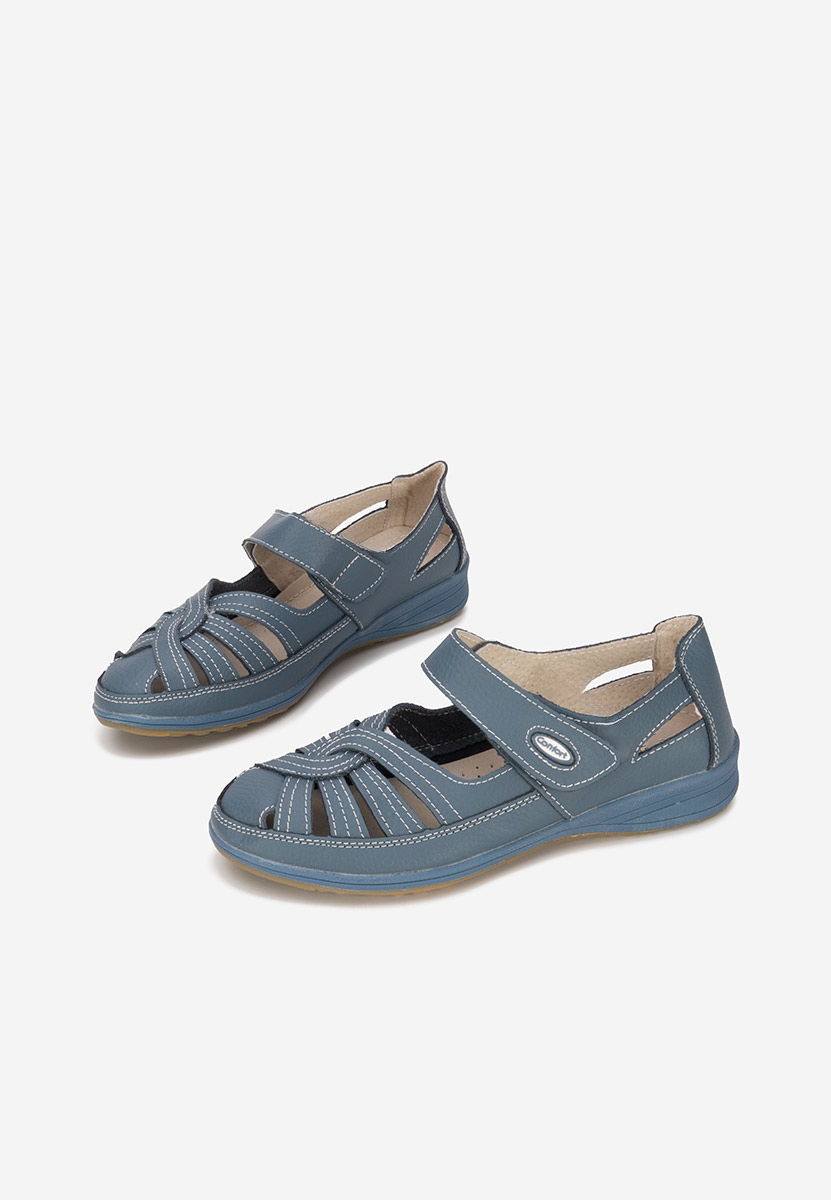 Ballerine pelle Parina blu