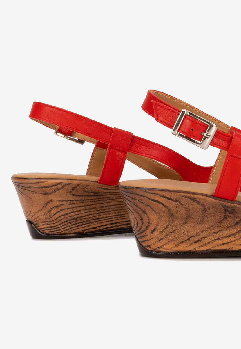 Sandali con suola ortopedica Lovara rosso