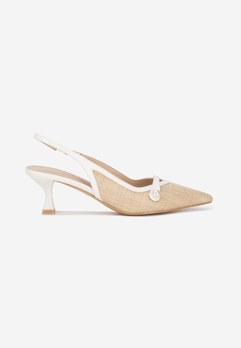 Décolleté tacco basso Clemenia V3 beige