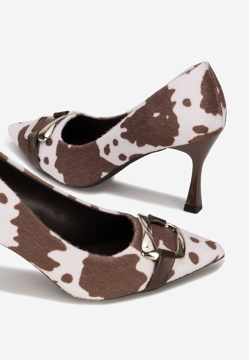 Décolleté tacco a spillo Jenita animal print