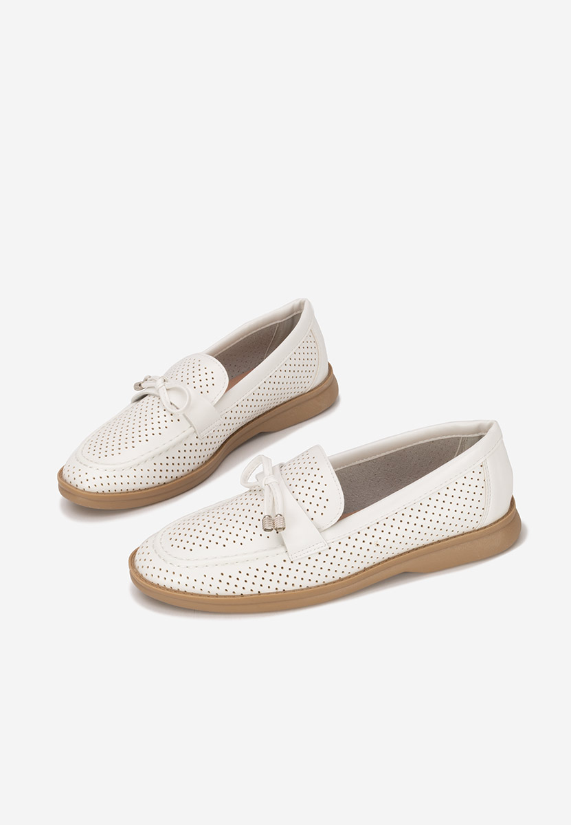 Mocassini donna estivi Morvana V3 Bianchi