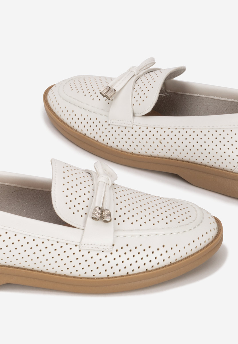 Mocassini donna estivi Morvana V3 Bianchi