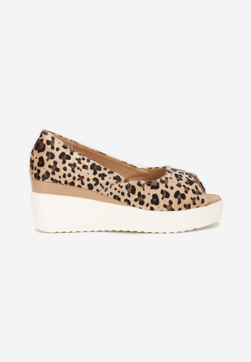 Scarpe con zeppa Luannsa leopardi