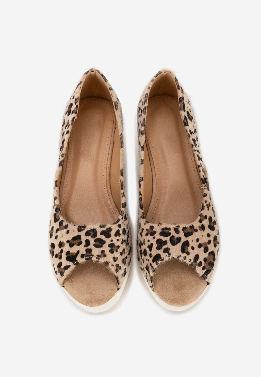 Scarpe con zeppa Luannsa leopardi