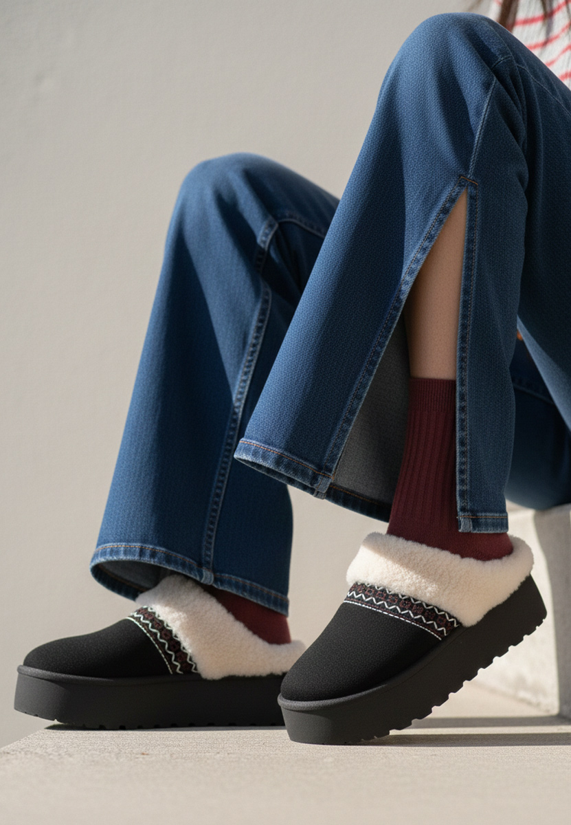 Zoccoli con zeppa Anelisse nero