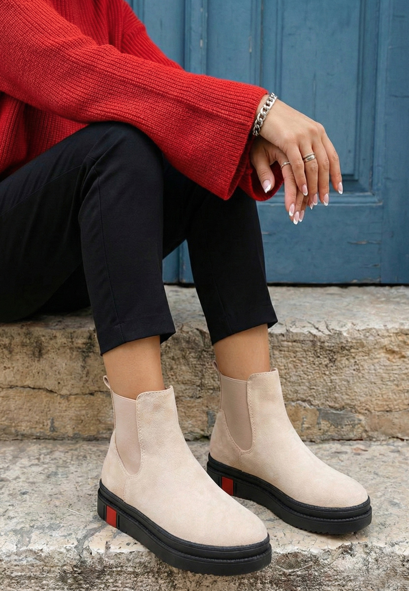 Stivaletti donna Samera beige