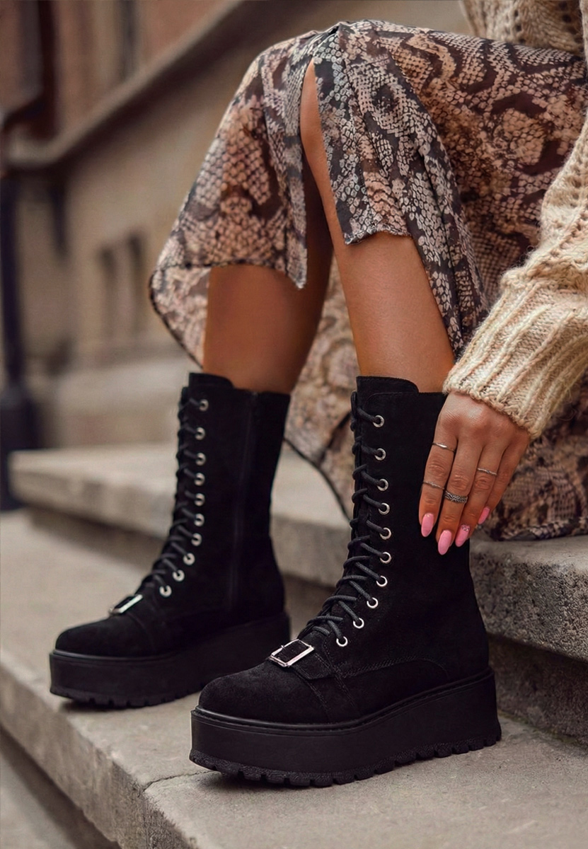 Stivaletti in pelle Sorelia v2 nero