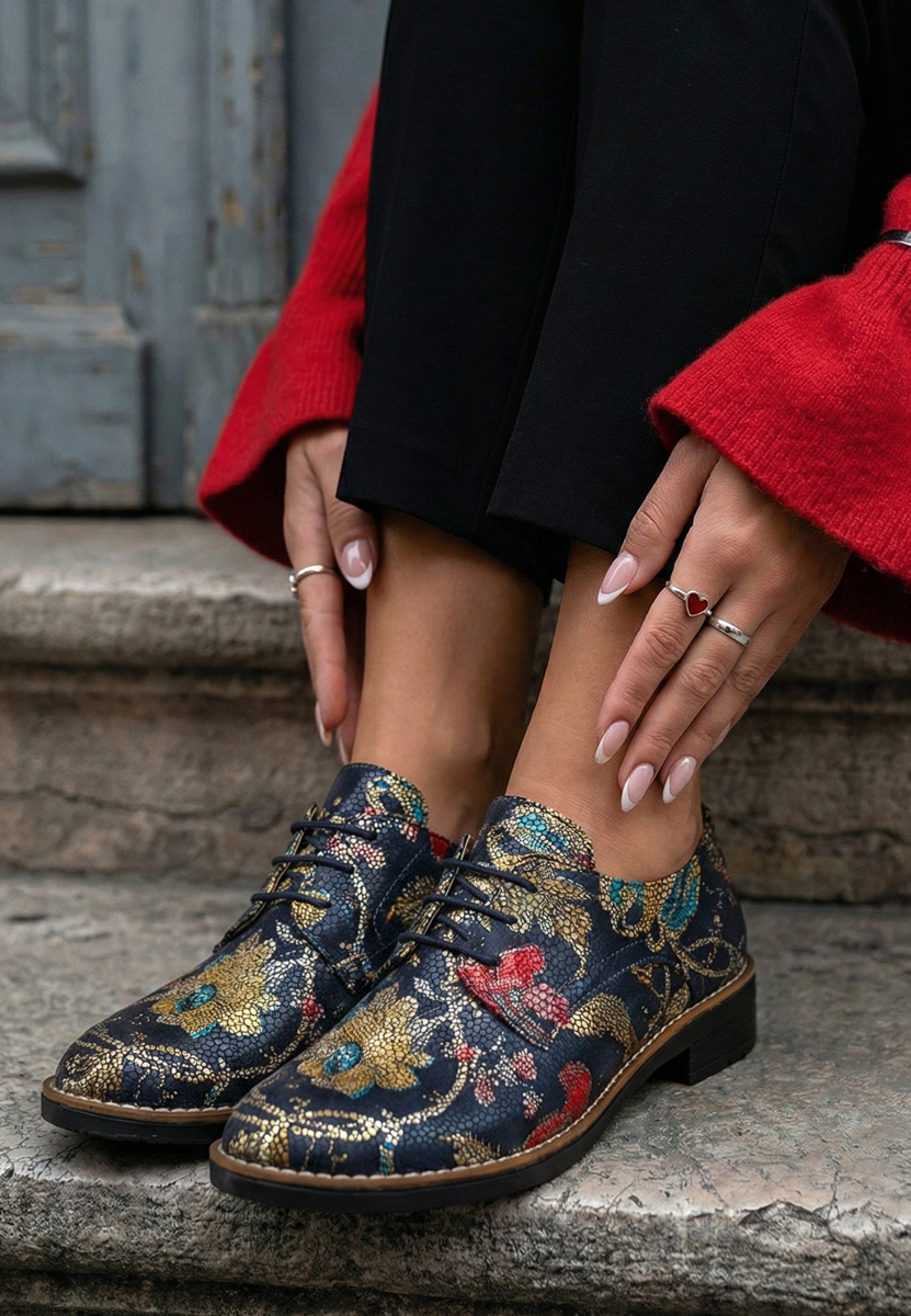 Scarpe derby pelle Otivera colorate