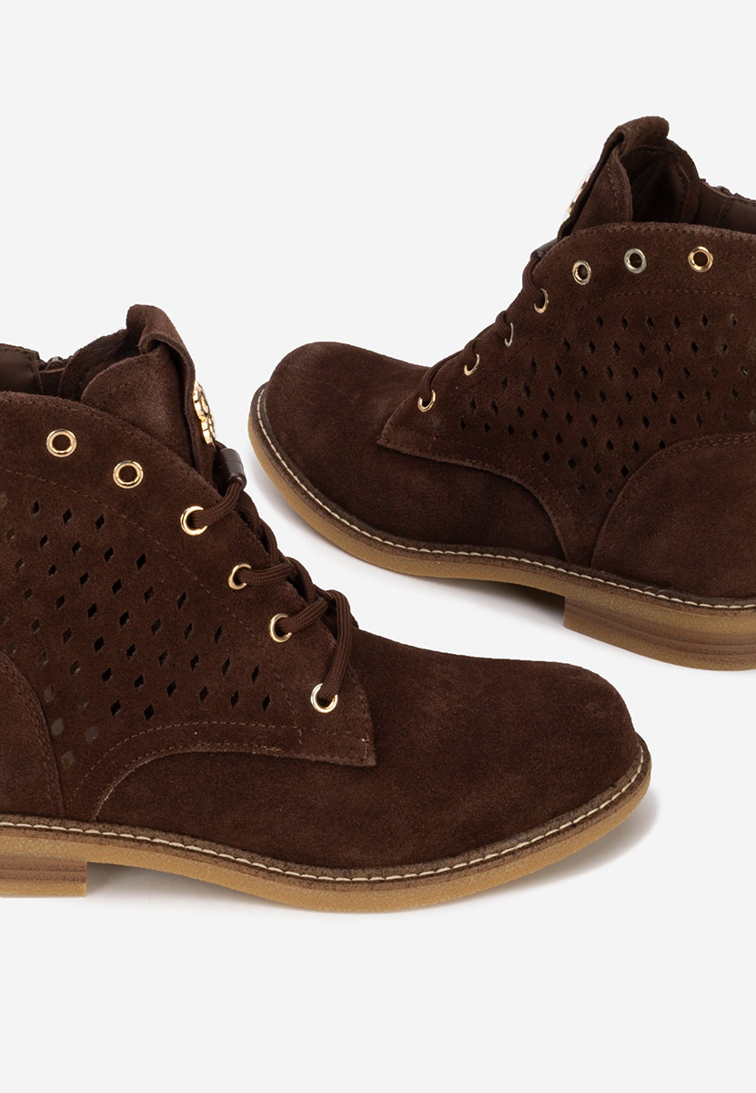 Stivaletti in pelle Farella marrone