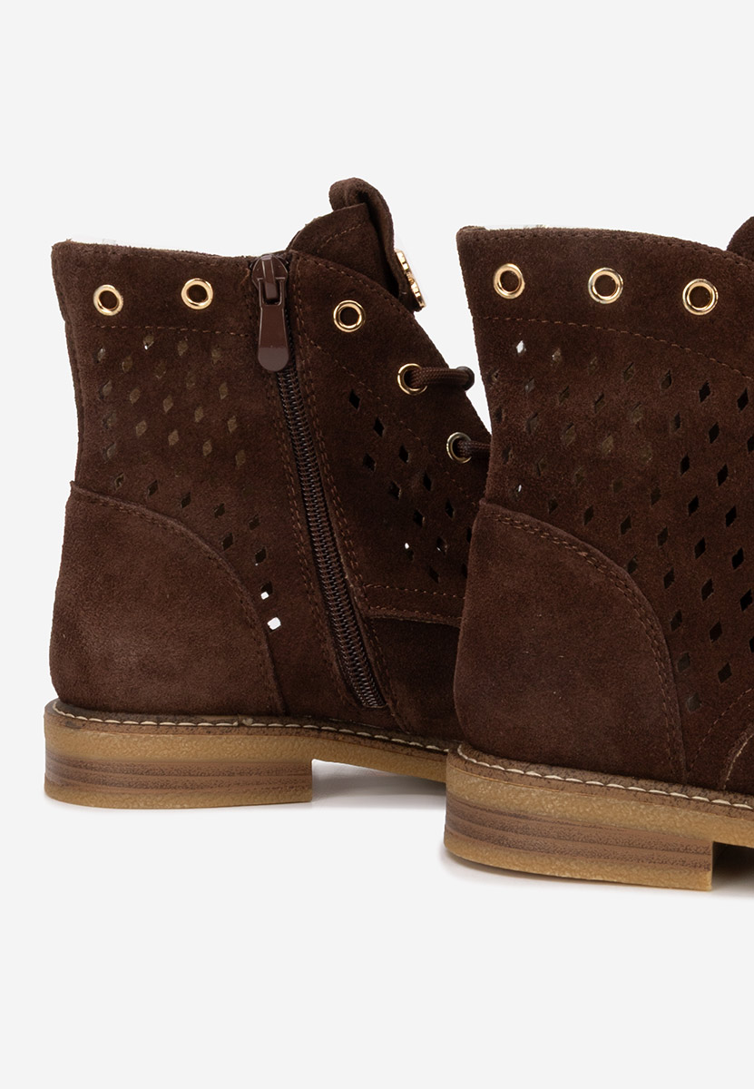 Stivaletti in pelle Farella marrone