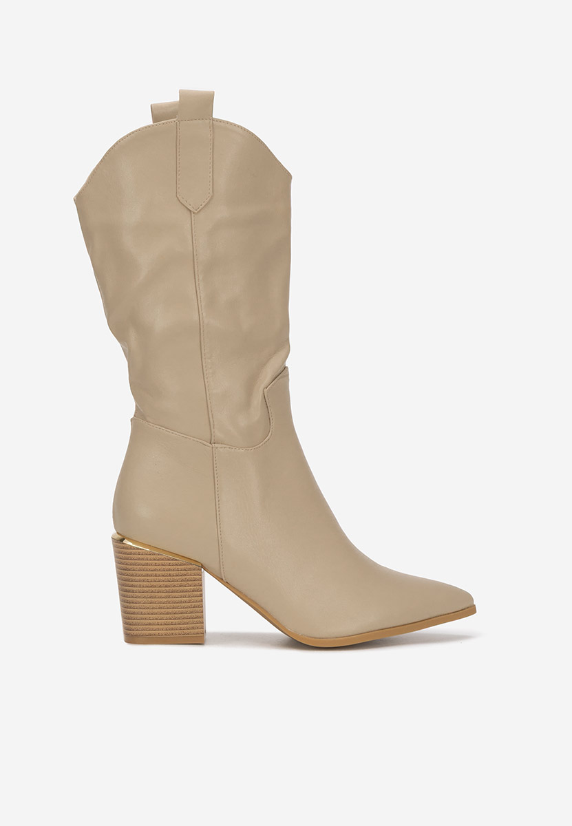 Stivali cowboy donna Meridia cachi