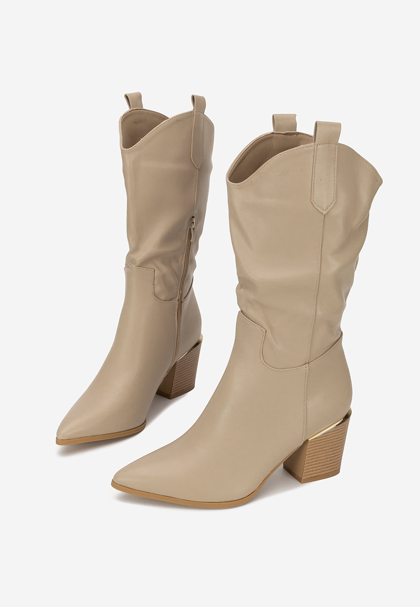 Stivali cowboy donna Meridia cachi