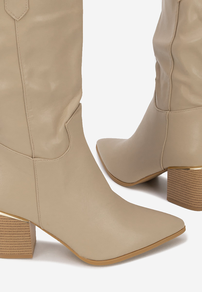 Stivali cowboy donna Meridia cachi