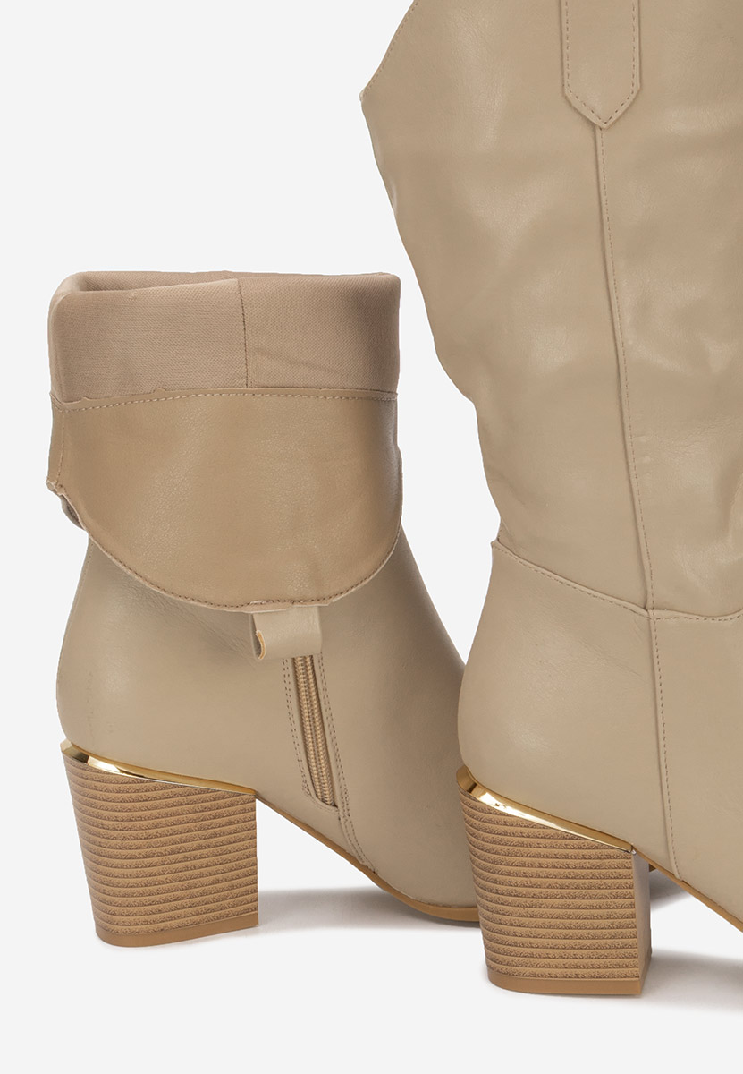 Stivali cowboy donna Meridia cachi