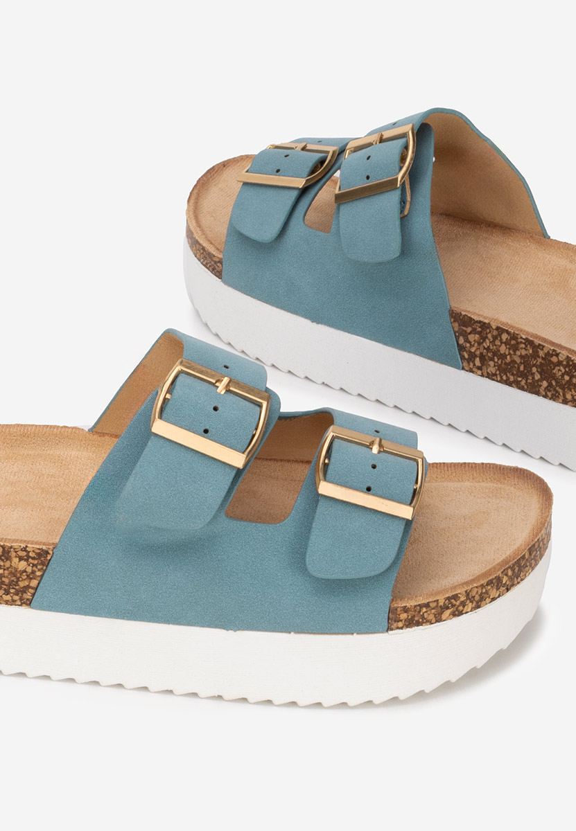 Ciabatte platform Alminsa blu