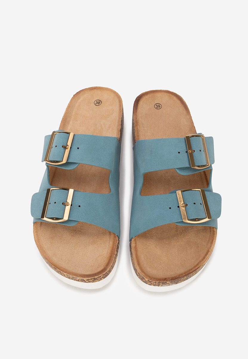 Ciabatte platform Alminsa blu