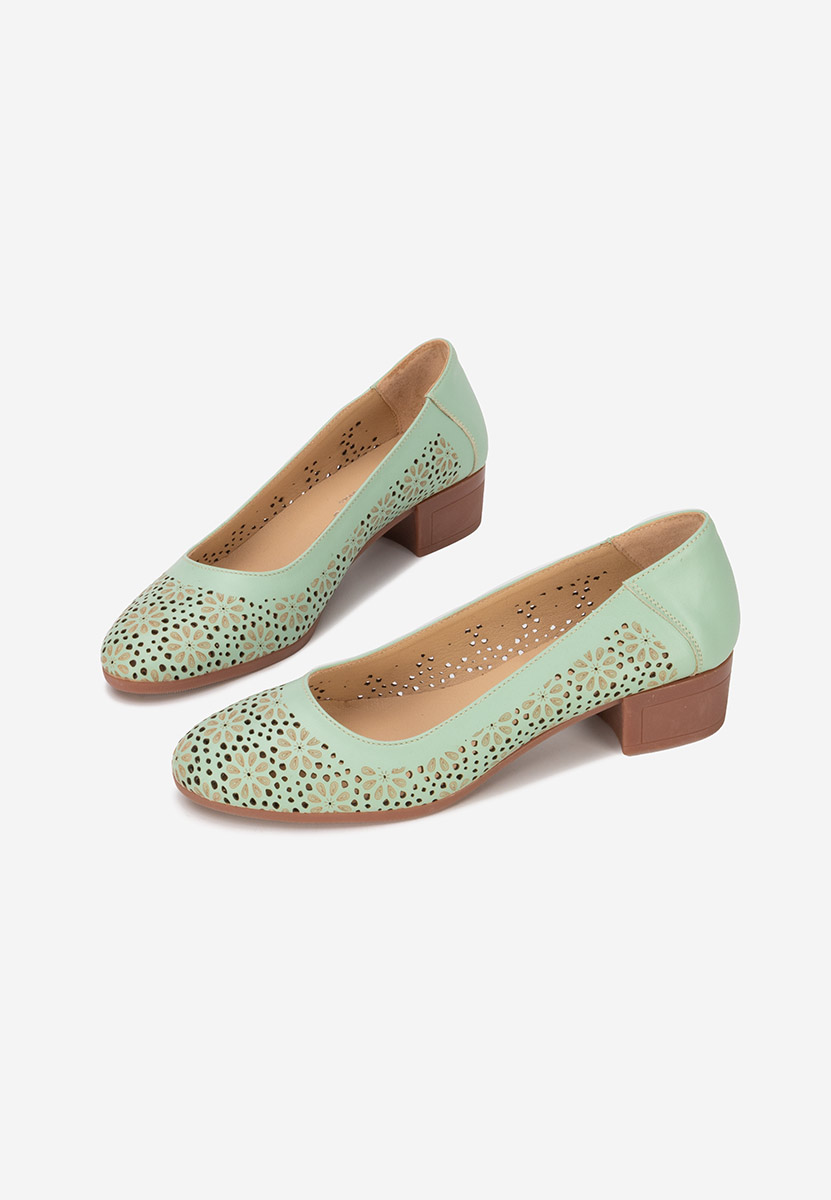 Scarpe pelle Admire Turchese