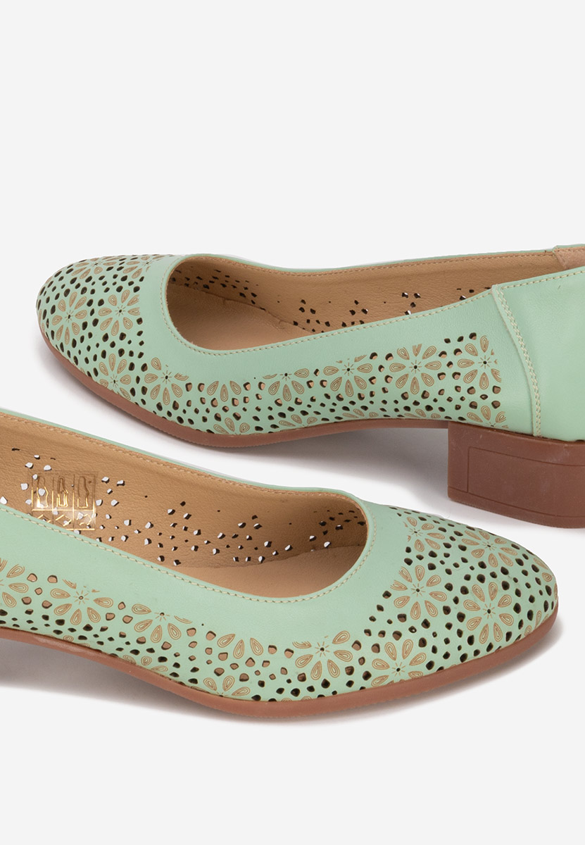 Scarpe pelle Admire Turchese