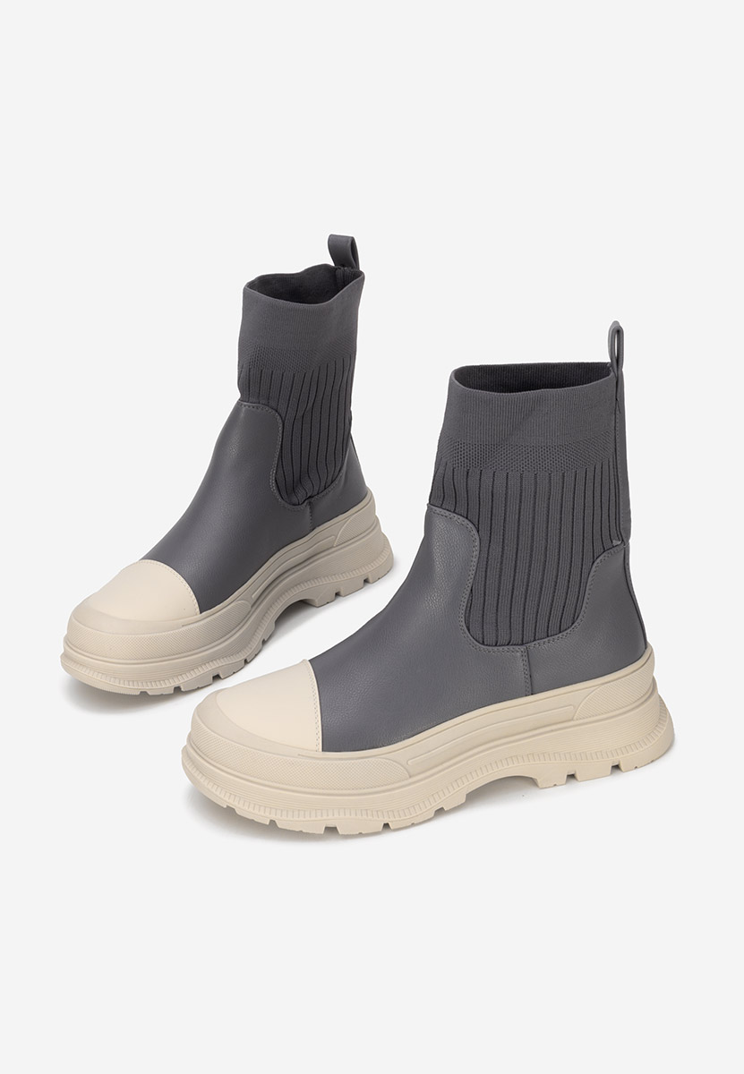 Sneakers donna alte tipo calzino Avalini azzurro