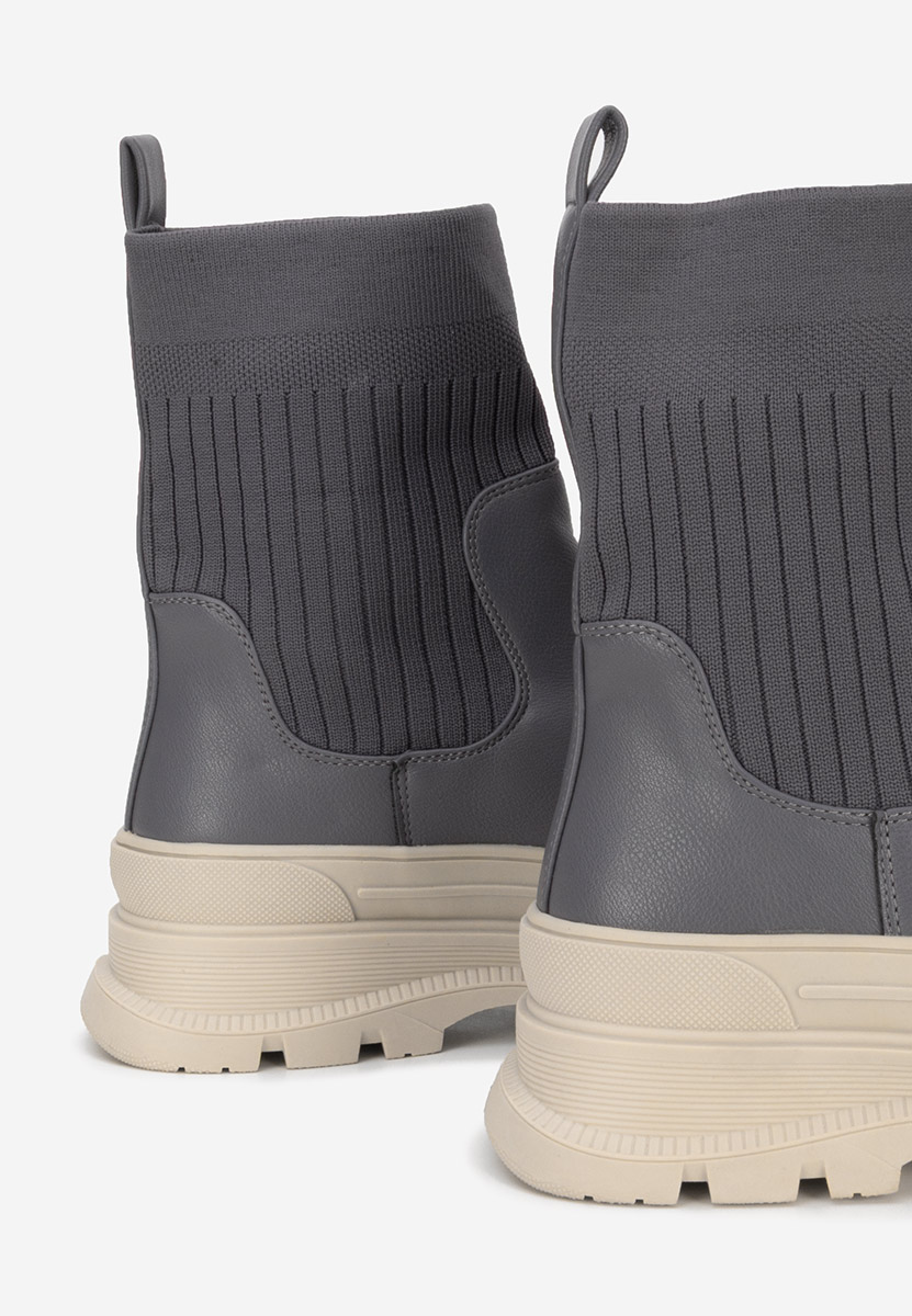 Sneakers donna alte tipo calzino Avalini azzurro