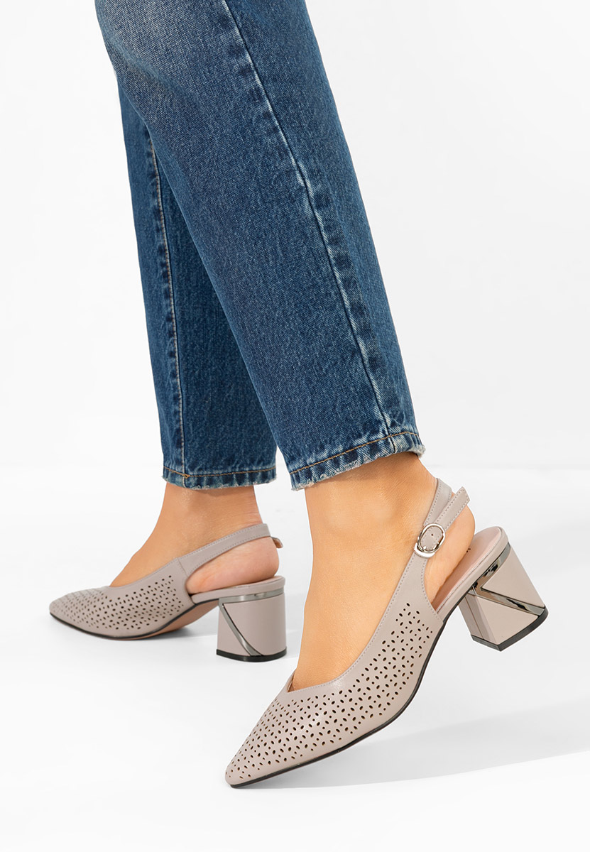 Décolleté Slingback Fermina grigio