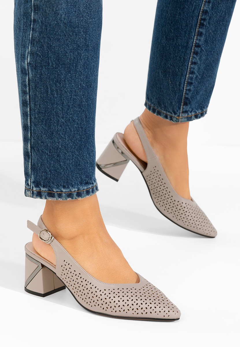 Décolleté Slingback Fermina grigio