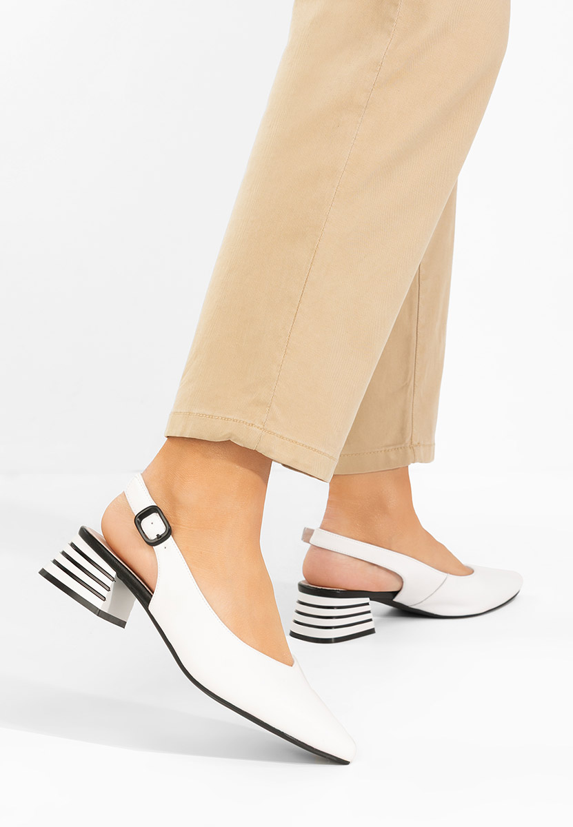 Décolleté Slingback Ranina bianchi