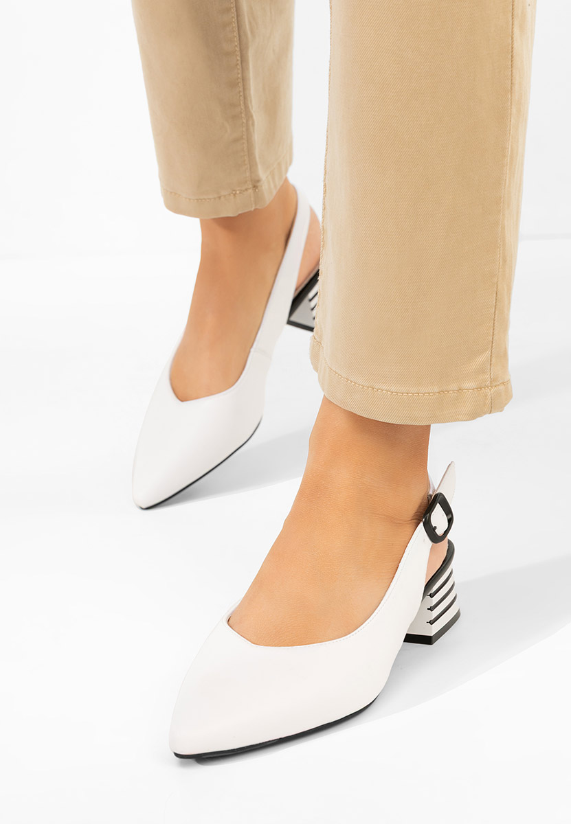 Décolleté Slingback Ranina bianchi