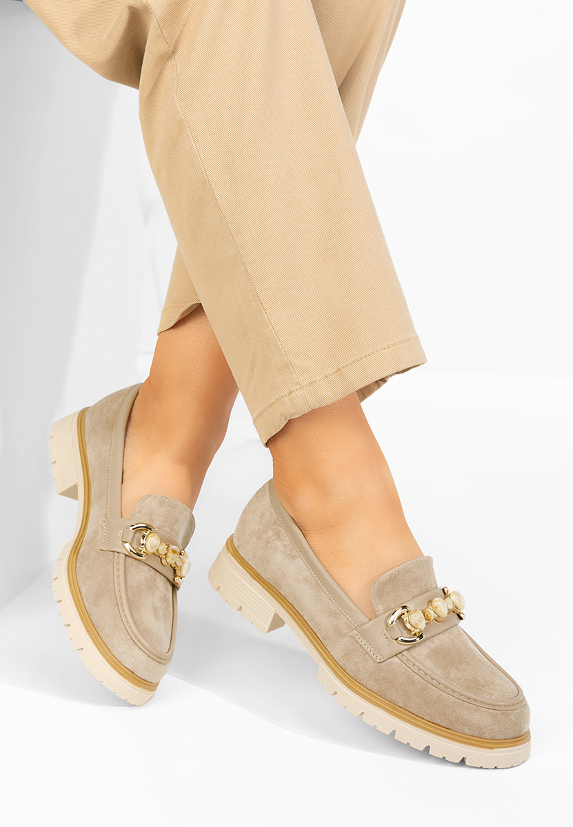 Mocassini da donna Amberlin cachi