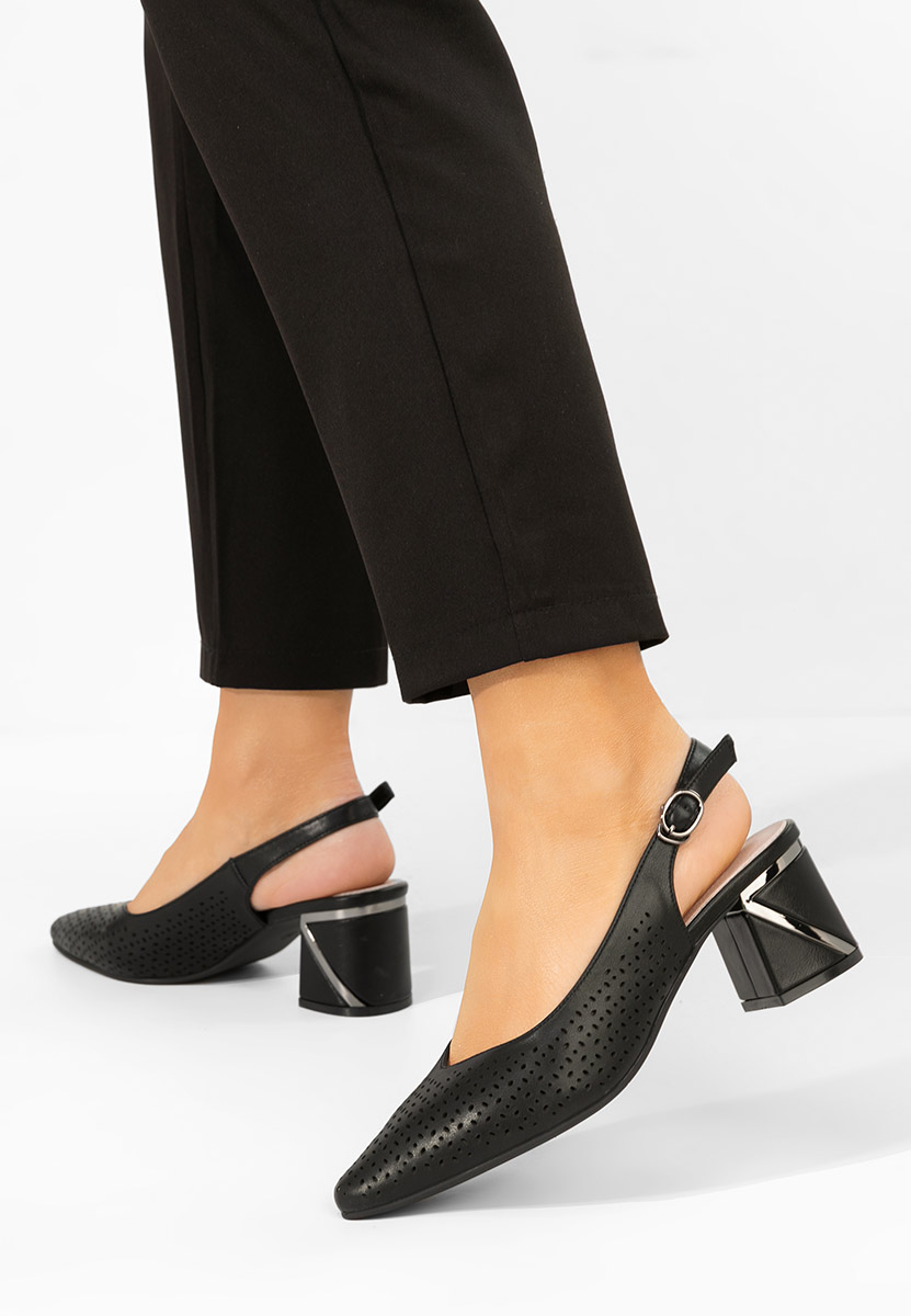 Décolleté Slingback Fermina nero