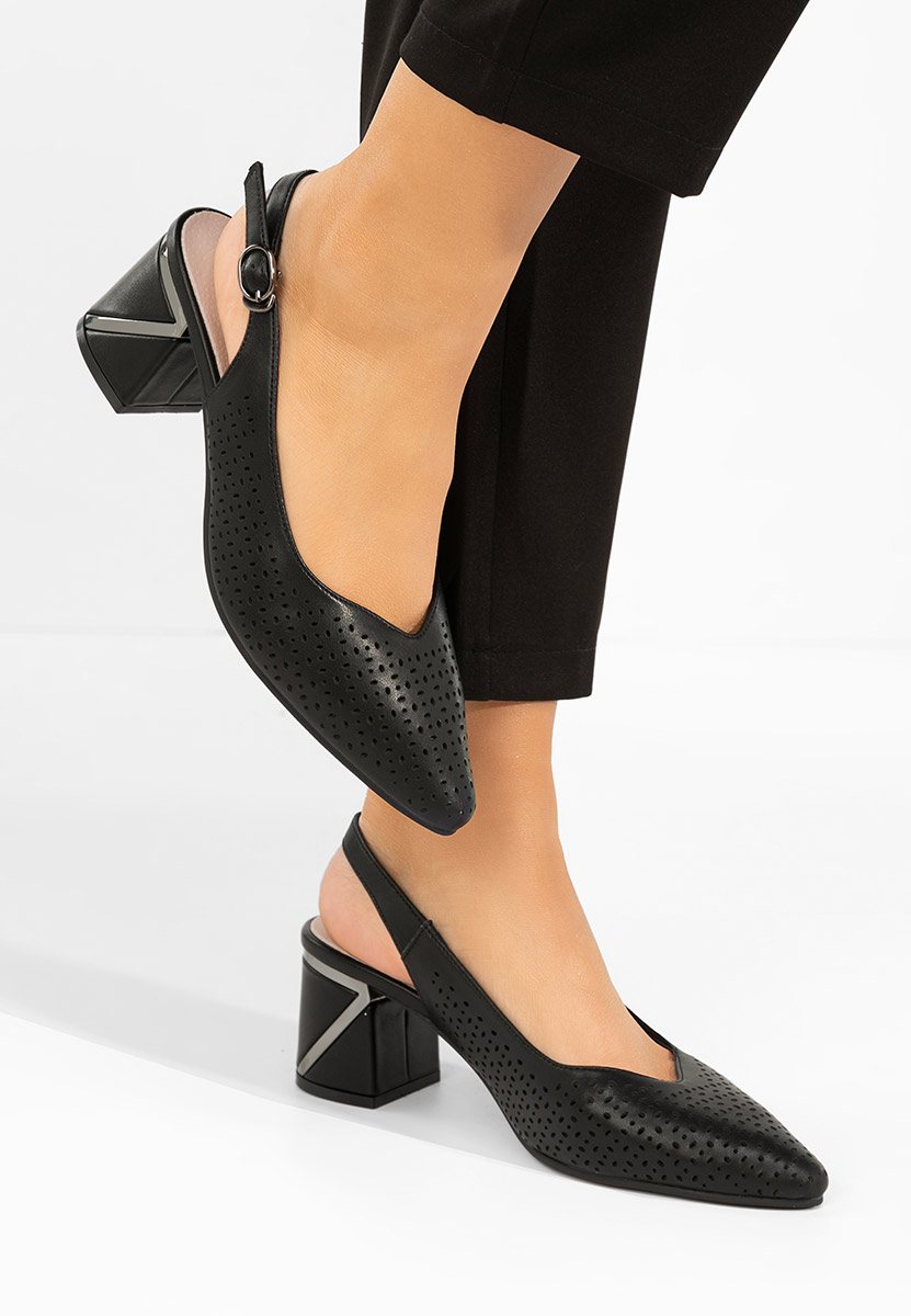 Décolleté Slingback Fermina nero