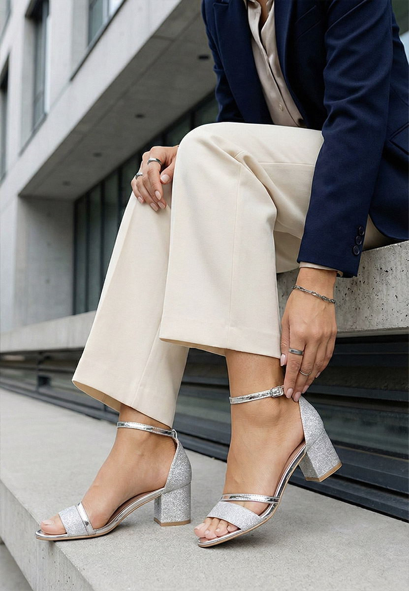 Sandali eleganti Malena argento